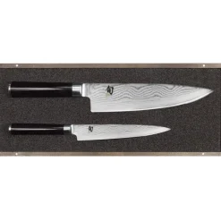 Couteau De Chef|Couteau Japonais*KAI Set Couteau Universel et Couteau de Chef Shun Classic Damas