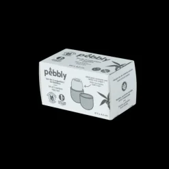 Servir, Présenter*PEBBLY Set de 2 Coquetiers en Bambou