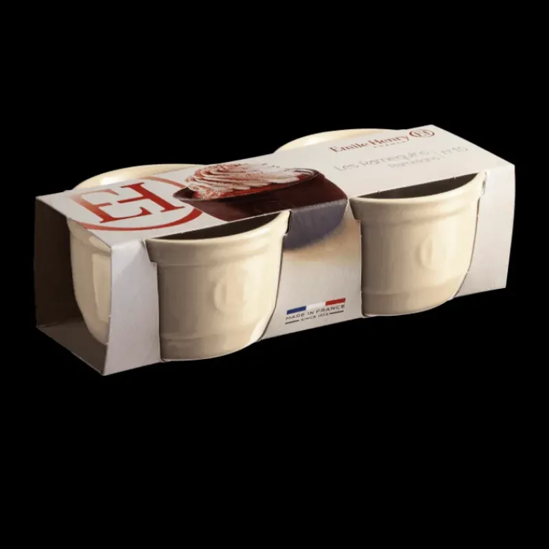 Vaisselle|Plat De Cuisson*EMILE HENRY Set de 2 Ramequins en Céramique N°10 cm Argile