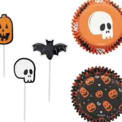Décoration Gâteau|Moules En Papier*WILTON Set de Caissettes Cupcakes et Cake Toppers Halloween