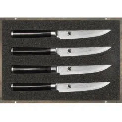 Couteau Japonais*KAI Set de Couteaux à Steak 12 cm Shun Classic Damas