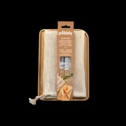 Planches À Découper*PEBBLY Set Planche à Découper Bambou 4 Pièces