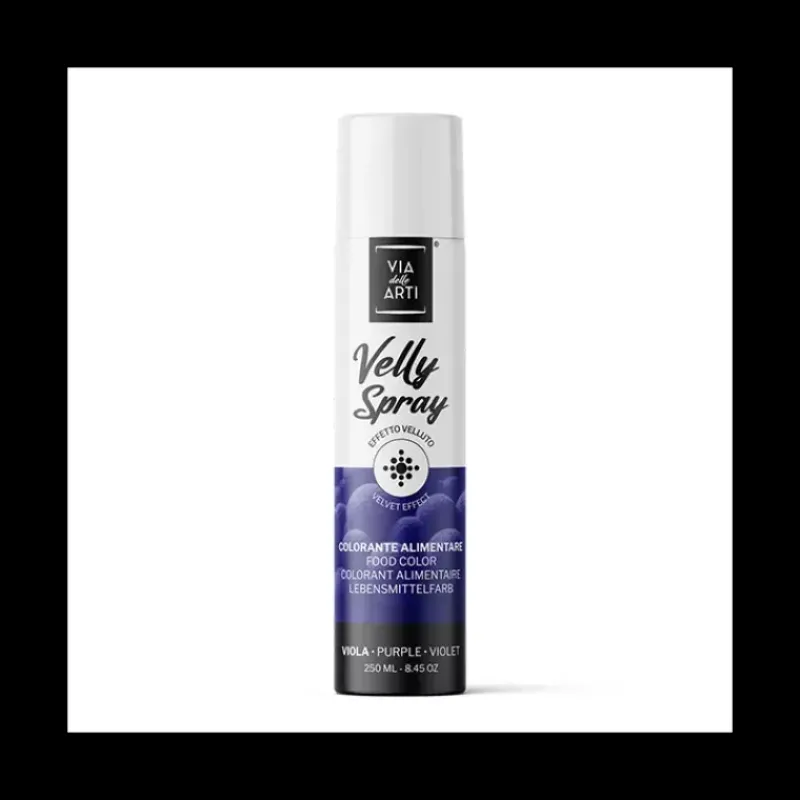 Spray Alimentaire|Colorants Alimentaires*VELLY SPRAY Spray Velours Violet 250 ml Colorant Alimentaire Pro