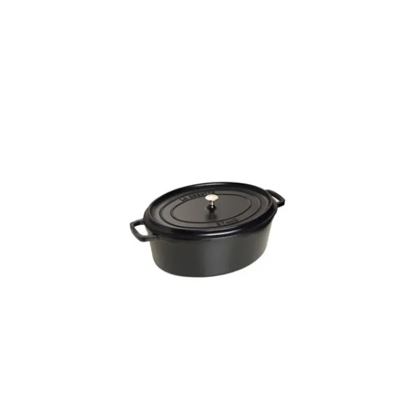 Cocotte En Fonte*STAUB Cocotte Fonte Ovale 23 cm Noir Mat 2,35 L