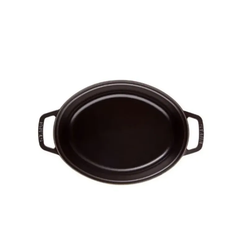 Cocotte En Fonte*STAUB Cocotte Fonte Ovale 23 cm Noir Mat 2,35 L