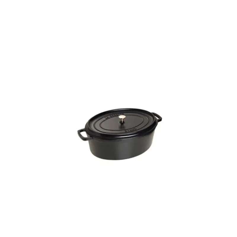 Cocotte En Fonte*STAUB Cocotte Fonte Ovale 17 cm Noir Mat 1 L
