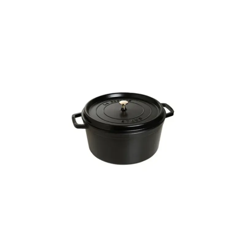 Cocotte En Fonte*STAUB Cocotte Fonte Ronde 20 cm Noir Mat 2,2 L