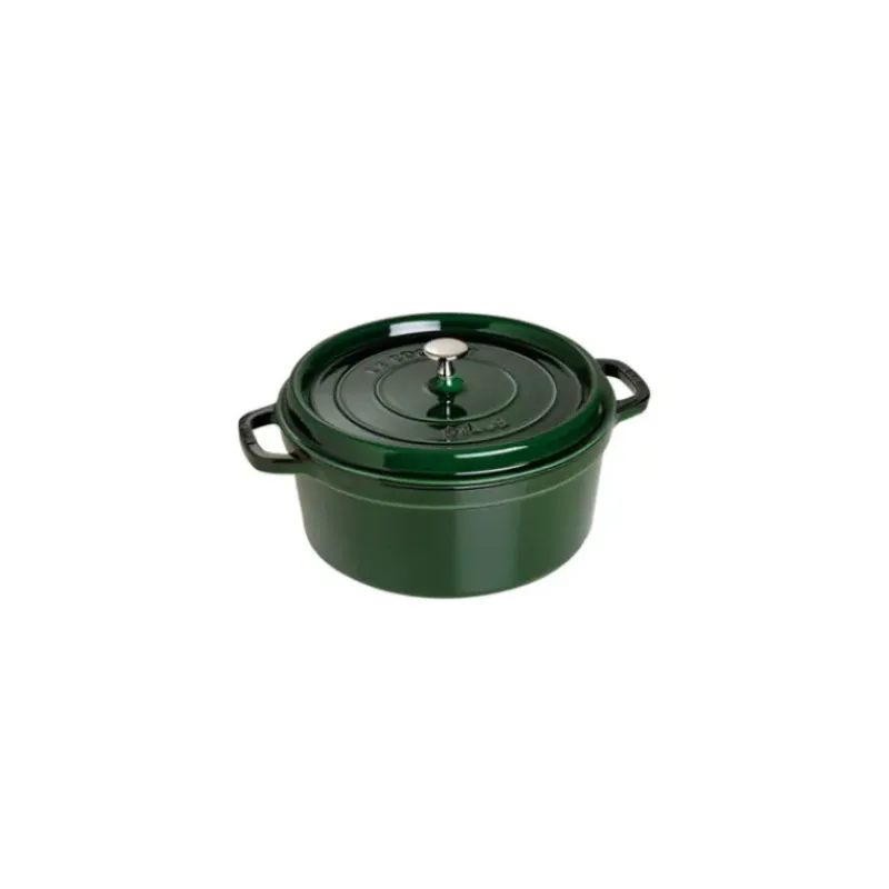 Cocotte En Fonte*STAUB Cocotte Fonte Ronde 28 cm Vert Basilic Majolique 6,7 L