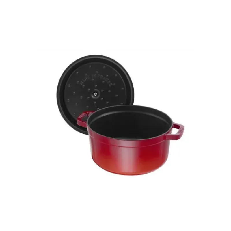 Cocotte En Fonte*STAUB Cocotte Fonte Ronde 26 cm Rouge Cerise 5,2 L