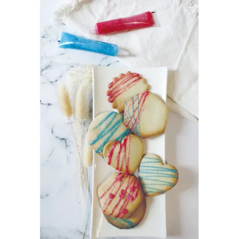 Nappages Et Glaçages*SCRAPCOOKING Stylo Glaçage Gel Bleu Pailleté 26 g