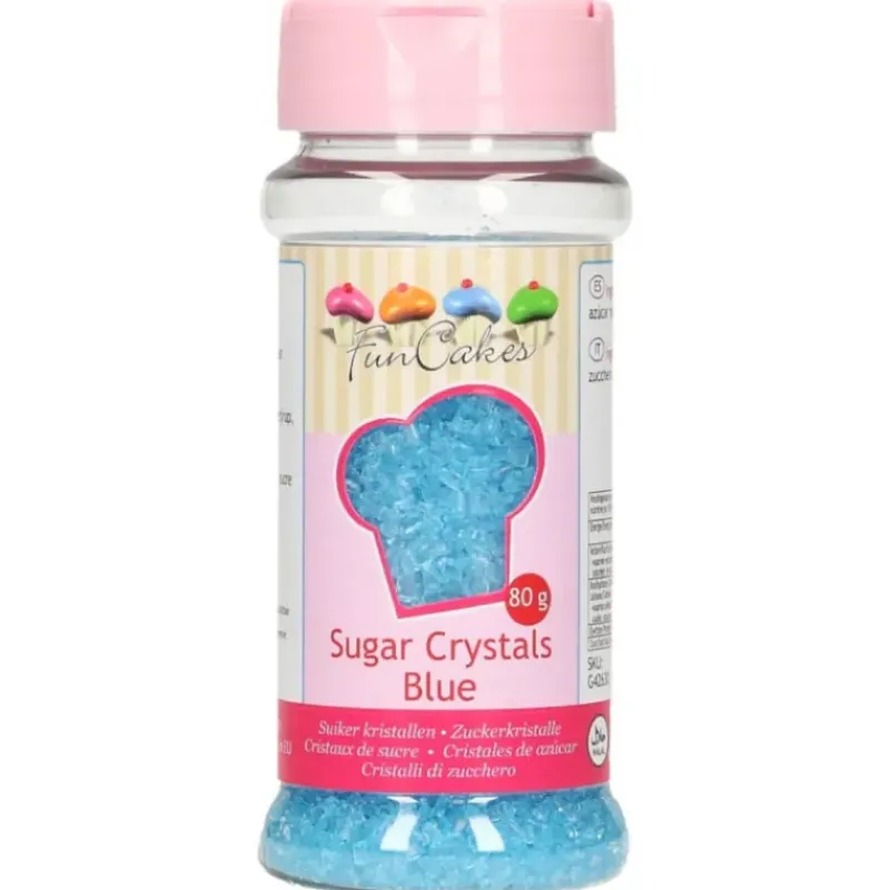 Décoration Comestible*FUNCAKES Sucre coloré Bleu ciel 80g