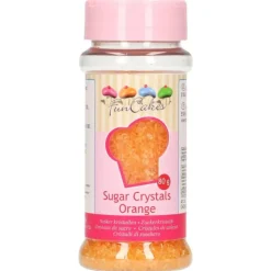 Décoration Comestible*FUNCAKES Sucre coloré Orange 80g