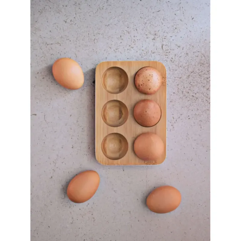 Conservation*PEBBLY Support à Œufs en Bambou