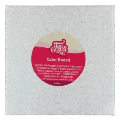 Présentoirs Pour Gâteaux*FUNCAKES Support Gâteau Carré 30 x 0,4 cm Argenté