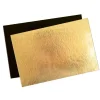 Présentoirs Pour Gâteaux*SCRAPCOOKING Support Gâteau Or et Noir Rectangle 30x20cm x5