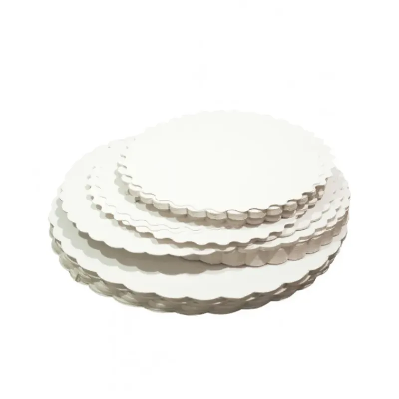 Présentoirs Pour Gâteaux*CROKUS Support Gâteau Ronds Festonnés 23 cm (x250)