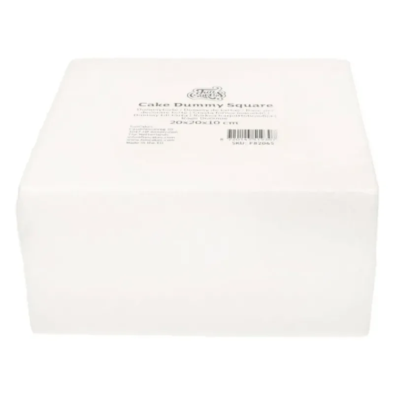 Présentoirs Pour Gâteaux*FUNCAKES Support polystyrène carré H 10 cm - 20 x 20 cm