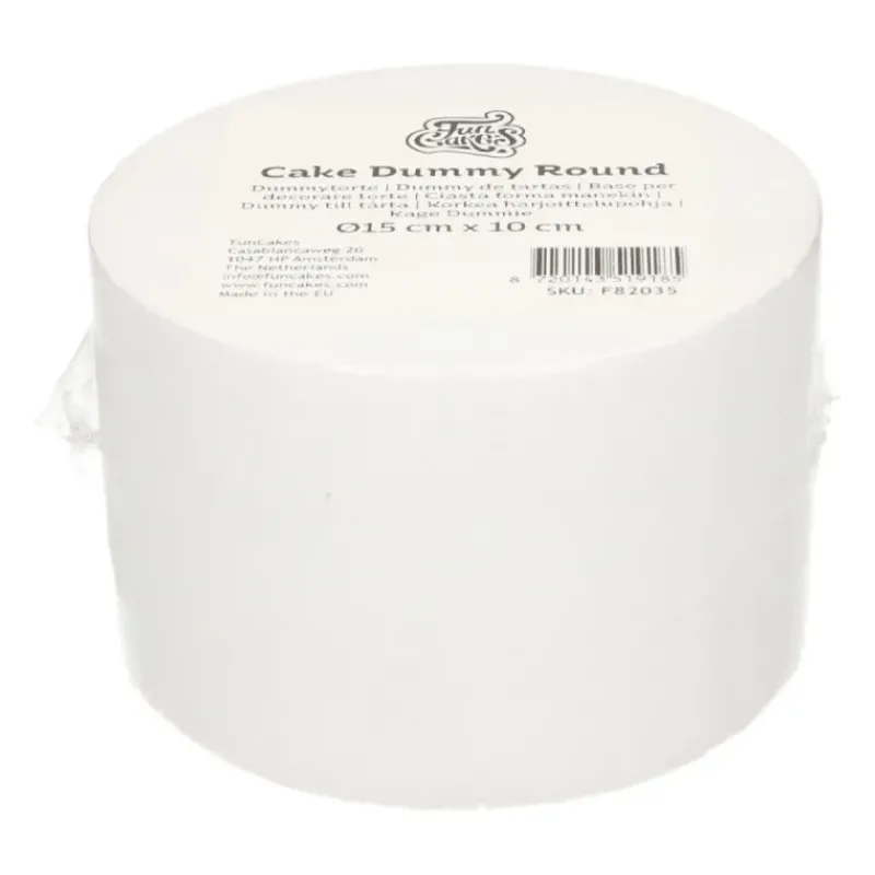Présentoirs Pour Gâteaux*FUNCAKES Support polystyrène rond H10 cm Ø 15 cm