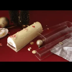 Présentoirs Pour Gâteaux*SCRAPCOOKING Supports à Gâteaux Kraft et Blanc Rectangle 10 x 30 cm (x5)