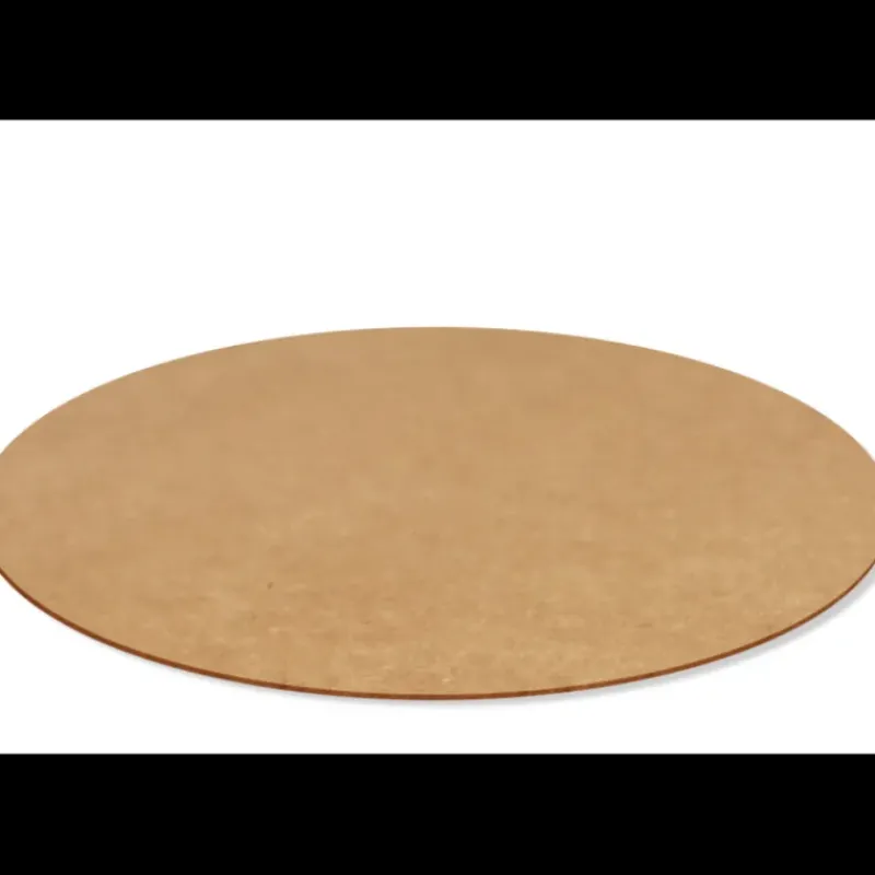 Présentoirs Pour Gâteaux*SCRAPCOOKING Supports à Gâteaux Kraft et Blanc Rond 24 cm (x5)