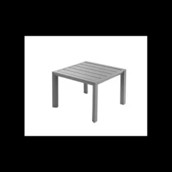 Mobilier Lounge|Salon De Jardin Professionnel*GROSFILLEX Table Basse Carrée 50 x 50 cm Gris Platinium Sunset