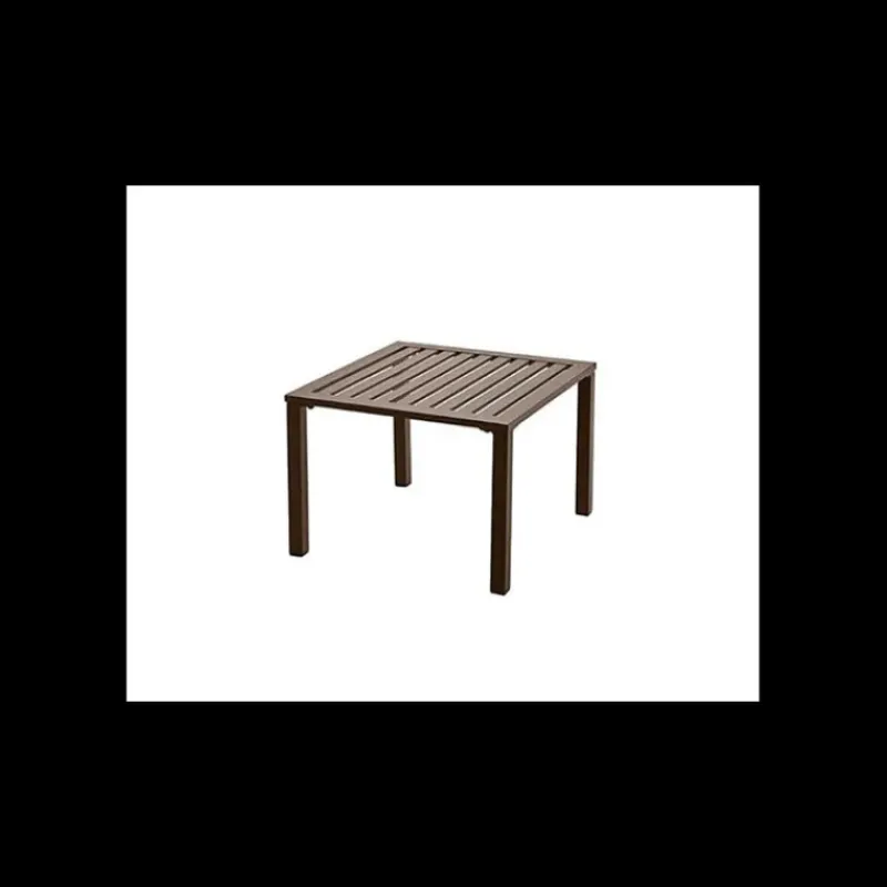 Mobilier Lounge|Salon De Jardin Professionnel*GROSFILLEX Table Basse Carrée 50 x 50 cm Bronze Sunset