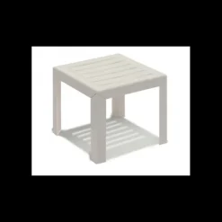 Mobilier Lounge|Salon De Jardin Professionnel*GROSFILLEX Table Basse en Résine 40 x 40 cm Blanche Miami