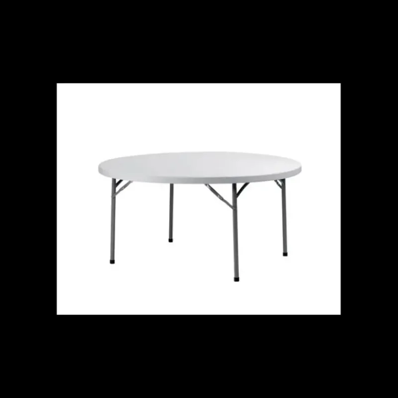 Mobilier Évènementiel*LYROSE Table Ronde Blanche 10 Personnes Congrès