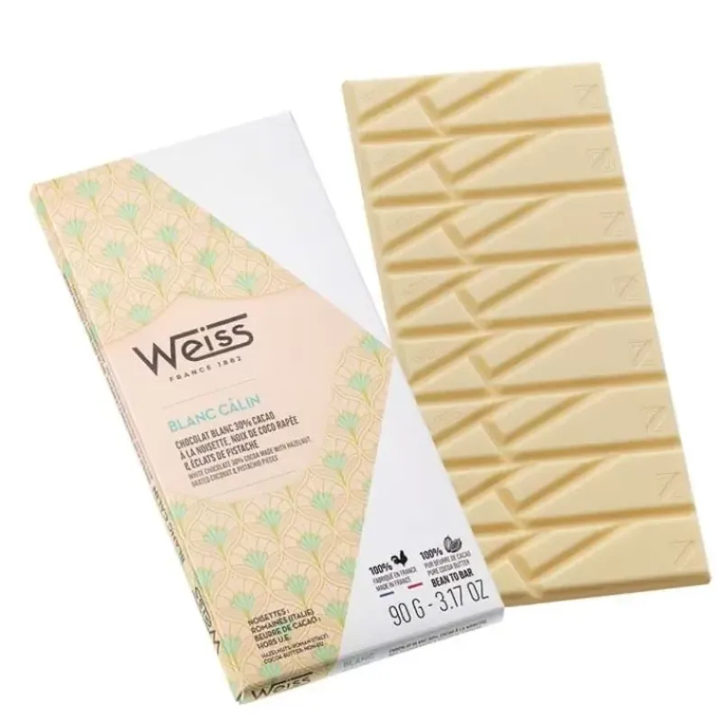Chocolats À Offrir|Confiserie*WEISS Tablette de Chocolat Blanc Calin Oryola 30% 90 g
