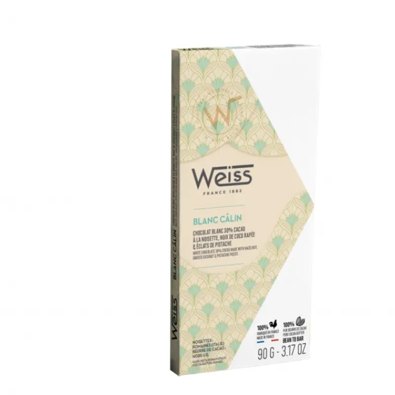 Chocolats À Offrir|Confiserie*WEISS Tablette de Chocolat Blanc Calin Oryola 30% 90 g