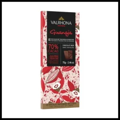 Chocolats À Offrir|Confiserie*VALRHONA Tablette de Chocolat Noir Guanaja 70% 70 g