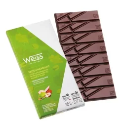 Chocolats À Offrir|Confiserie*WEISS Tablette de Chocolat Noir Mendiant 64% 90 g