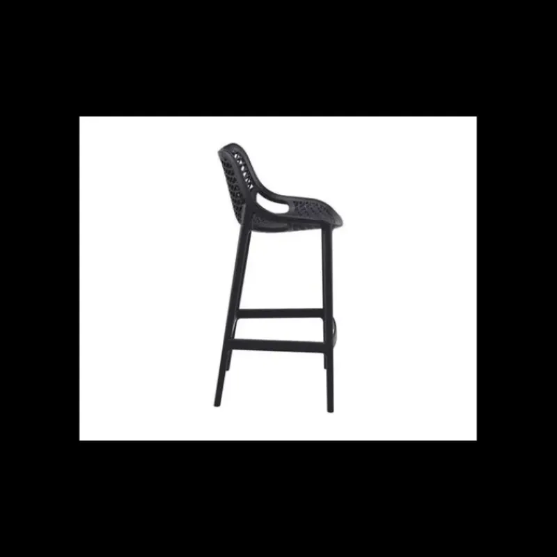 Mobilier Terrasse Restaurant*SIESTA Tabouret de Jardin Air Bar 75 Noir