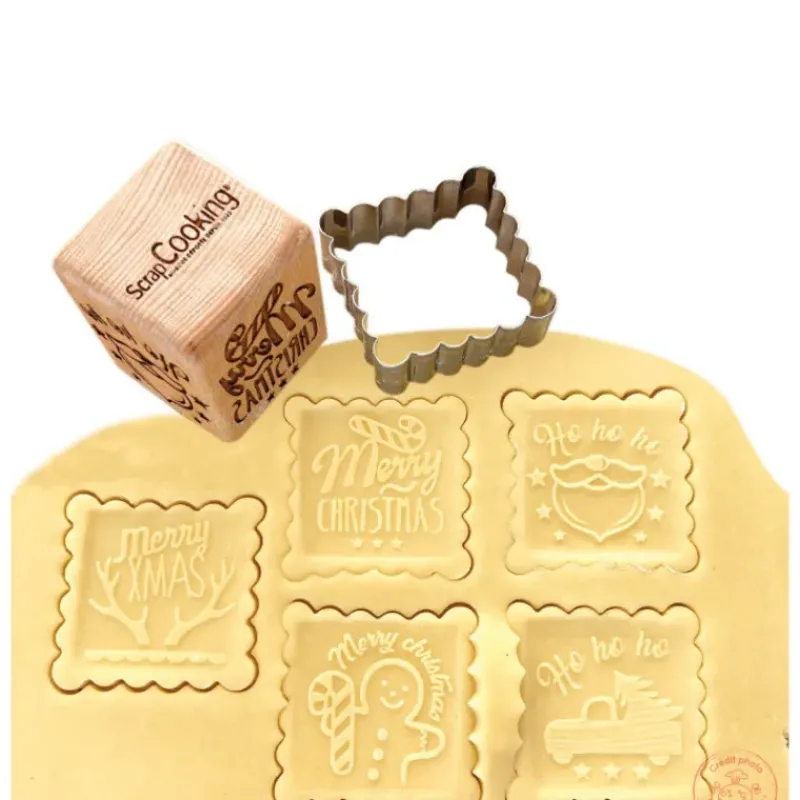 Emporte Pièce - Découpoir Pâtisserie*SCRAPCOOKING Tampon Biscuit Noël et Emporte-Pièce