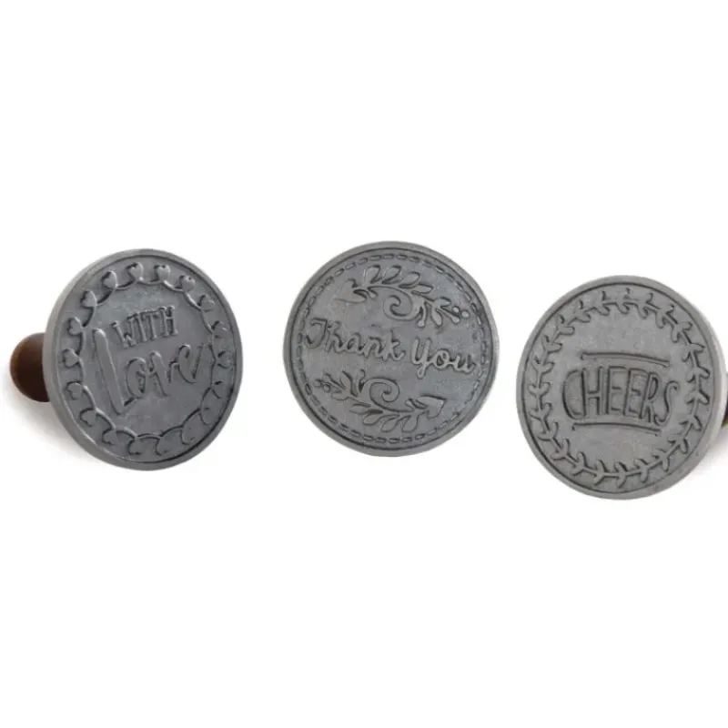 Emporte Pièce - Découpoir Pâtisserie*NORDIC WARE Tampons à Biscuits et Cookies Ronds Greetings (x3)