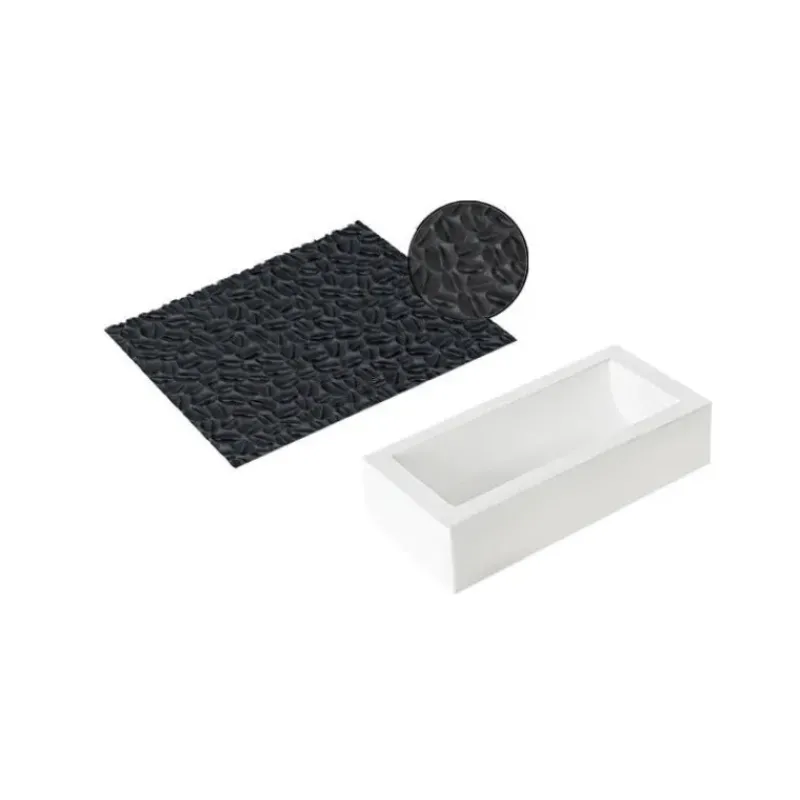 Moule Silicone*SILIKOMART Tapis Décor Bûche Grains de Café Silicone Professional