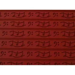 Moule Silicone*CUISINEADDICT Tapis Relief silicone Musique 30 mm