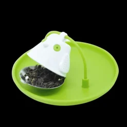 Vaisselle*CUISINEADDICT Tasse à Thé avec Infuseur et Couvercle Rouge 400 ml QDO