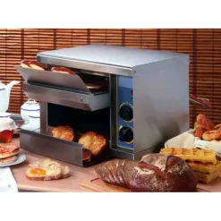 Matériel Snacking|Grille Pain*ROLLER GRILL Toaster à Convoyeur en Acier Inoxydable