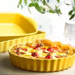 Plat De Cuisson|Moules À Gâteaux*EMILE HENRY Tourtière Haute en Céramique Ø 24 cm Provence