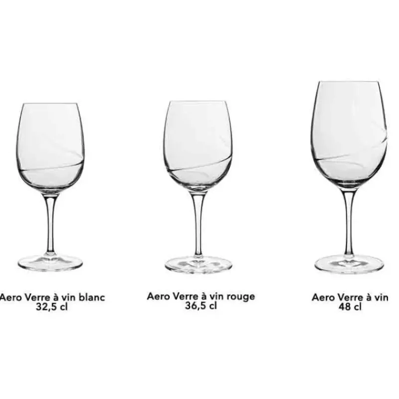 Verres*LUIGI BORMIOLI Verre à Vin Blanc 32.5 cl (x6) AERO
