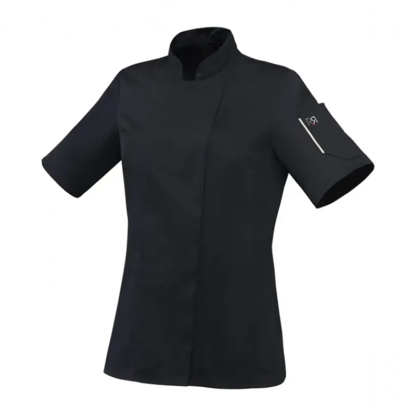 Veste De Cuisine*ROBUR Veste de Cuisine Femme Noire UNERA T.4