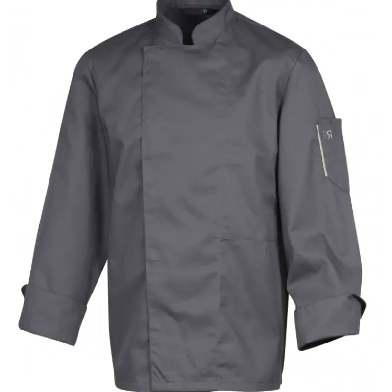 Veste De Cuisine*ROBUR Veste de Cuisine Mixte Anthracite NERO T.5