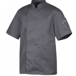 Veste De Cuisine*ROBUR Veste de Cuisine Mixte Anthracite NERO T.0