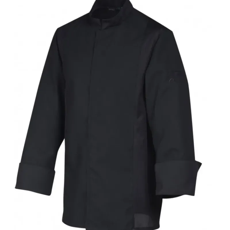Veste De Cuisine*ROBUR Veste de Cuisine Mixte Noire SIAKA T.0