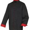 Veste De Cuisine*ROBUR Veste de Cuisine Mixte Noire/Rouge BOKO T.5
