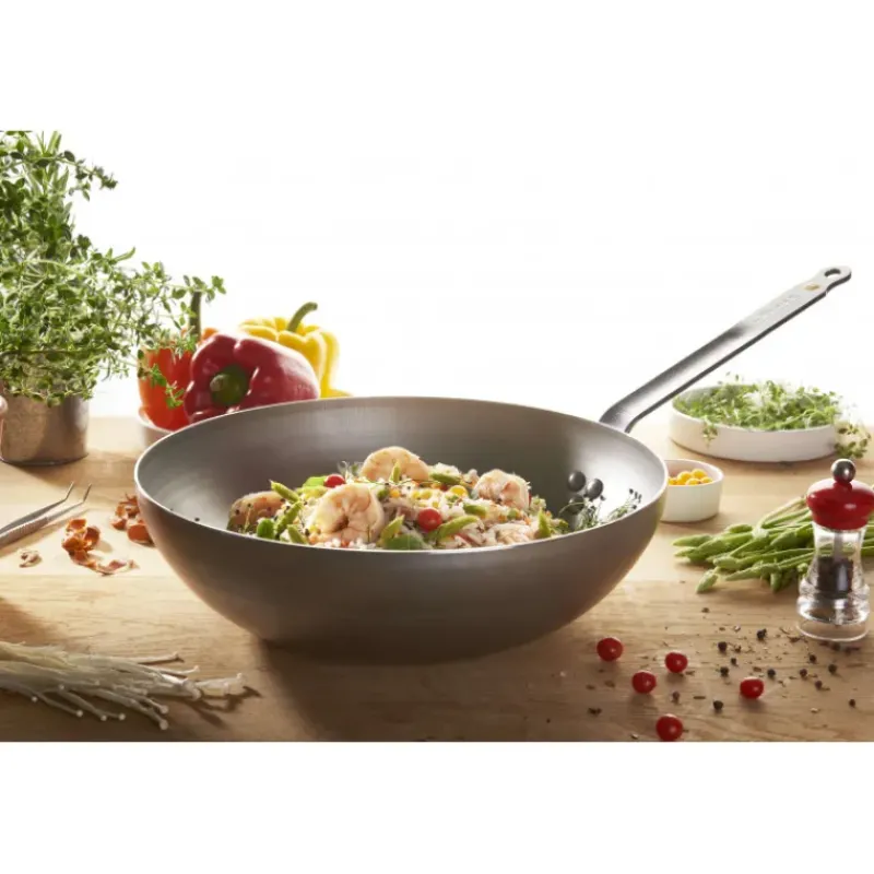 Woks*DE BUYER Wok Bombé Ø 32 cm Mineral B