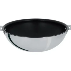 Woks*CRISTEL Wok Casteline Ø 28 cm Manche Amovible Anti-Adhésif Inox