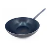 Woks*DE BUYER Wok Tôle Bleue Ø 32 cm Blue Carbon