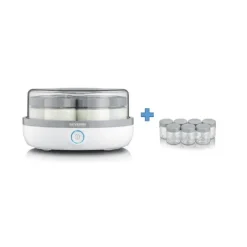 Yaourtière*CUISINEADDICT Yaourtière 14 Pots en Verre Gris Séverin